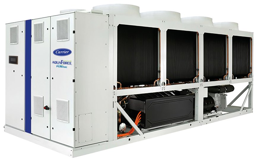 Carrier’s Most Efficient Variable-Speed Air-Cooled Screw Chiller is Now Available in HFO version